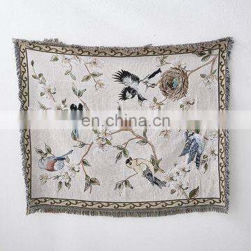 RAWHOUSE Factory Wholesale Price Boho Picnic Custom Woven Blanket Tapestry Use for Sofas Covers photo-5