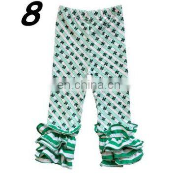 Toddler Baby ruffle leggings Boutique Girl Valentine's Easter Holiday icing pants Spring Autumn