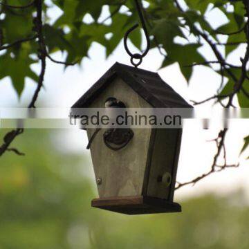 Custom Outdoor Hanging Wooden Bird House, Small BirdHouse