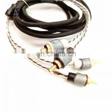 OFC 2RCA-2RCA Car Audio Rca Cables Length 4 Channel 17ft photo-3