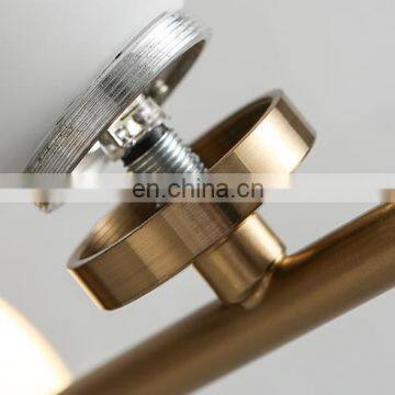 Современный золотой новый дизайн домашнего декора. Простой стеклянный шар, настольная или настенная лампа photo-7