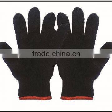 black color cotton knitted gloves for sale