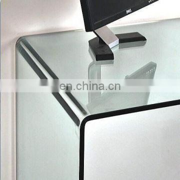 hot sale modern type curved glass table