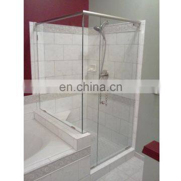 Custom Made SUS 304 Tempered Glass Shower Door Simple Shower Room