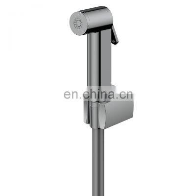 Stell Silver Push Hand Ancient Brass Handheld Bidet Abs Shower High Pressure Shattaf Sprayer