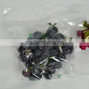 Hot sale pe grape bag with slider