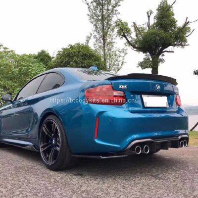 For BMW M2 M2C Converted MTC Carbon Fiber Full Set Front Lip Side Skirt Rear Diffuser Facelift photo-4