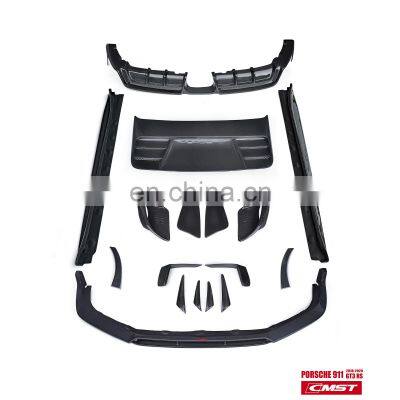 Popular Design Bodykit for Carrar 911 991 Carbon Fiber Front Lip Side Skirt Diffuser for Porsche Carrare 911 991 GT3 photo-2