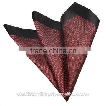 Claret Red Custom Pocket Square, Manufactoring Hankercheif,