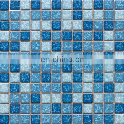 Shinny Ceramics Hot selling Ceramic Mosaic for swimming pool tile