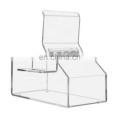 Retail Candy Bin with Scoop Holder Food Clear Storage Container Box Acrylic