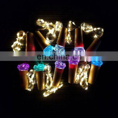 2019 Newest Hot Sell LED Wine Bottle Cork Shape warm white Light