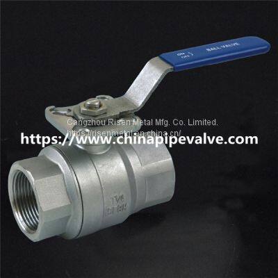 R414 2 Pieces Ball Valve With Mounting Pad