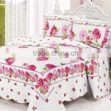 red flower printed white base cotton handmade patchwork patchwork quilts patterns