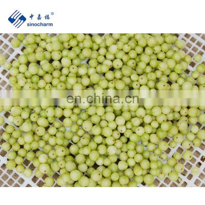 Sinocharm BRC-A Approved High Quality Organiic IQF Gooseberries Frozen Whole  Gooseberry