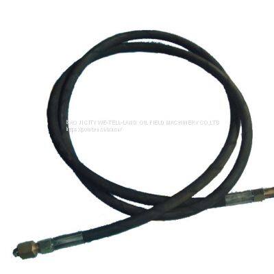 Pulsation dampener charging hose used for the mud pump series