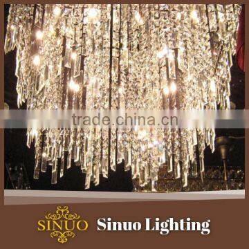 Italian luxury oval big crystal chandelier lighting glass