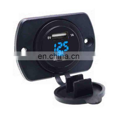 Car and Motorcycle Usb Car Charger With Panel Combination With Voltage Display Car Mobile Phone Charger 12V photo-3