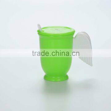 Reusable Cartoon Plastic Cups --Green photo-5
