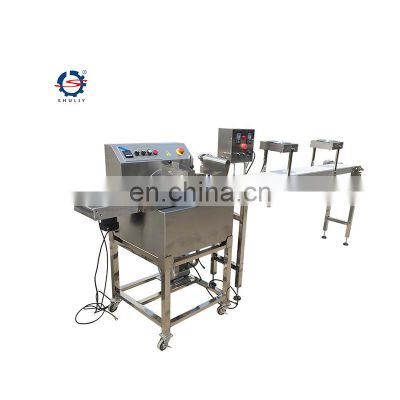 Chocolate enrobing machine cookies enrobed sandwich chocolate coating machine