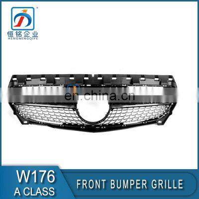 Black Fashion Diamond Grille Front Diamond Grill for A Class W176