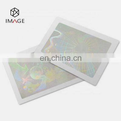 General Patten Holographic Transparent Cold Laminate Overlay for ID Card photo-3