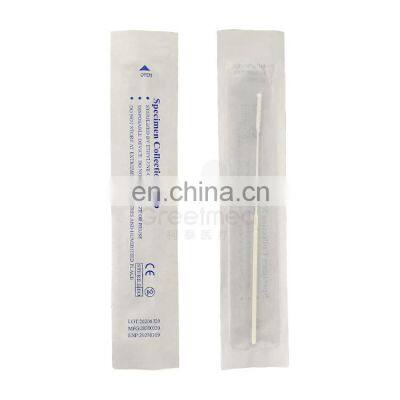 Oral sponge big cotton swabs medical test tubes with swab