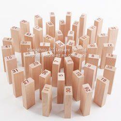 Wooden Tumbling Stacking Tower Building Blocks for Kids