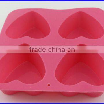 Top Quality Silicone Flexible 4 Cavity Acrylic Soap Mold