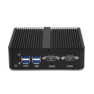 Celeron J4125 DDR4 Version Fanless Mini Pc Dual Lan HD VGA 2COM Portable Mini Computer