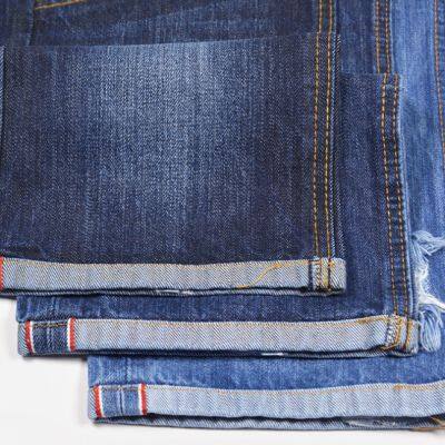 14oz Right Hand Twill Selvedge Denim Material Wholesale Premium Slub Denim Jeans Fabric Manufacturers W285728