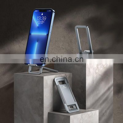 Foldable Portable Mini Aluminum Alloy Phone Stand Multi Angle Adjustment Compatible With Tablet Phone Stand