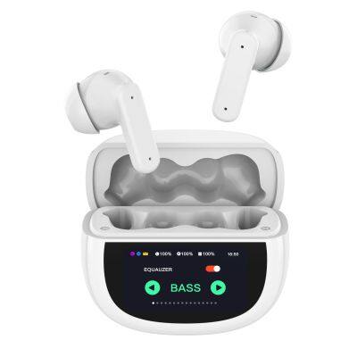 UI Display Tws Earbuds  TWS  LED Display sport  bluetooth Wireless in-ear noise cancelling earbuds with earhook earphone