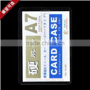 A7 Plastic exhibion pvc ID Card holder,badge holders id badge holders