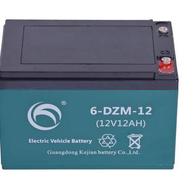 Wholesale Durable Guangdong 6-DZM-12 12V 12Ah 4pcs Per Carton 48V Electric Bike Tricycle Scooter Sealed AGM Lead-Acid Battery