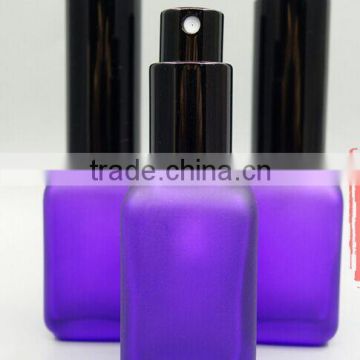 15ml 30ml 50ml painting color square glass bottle with metal pump,lotion glass bottle