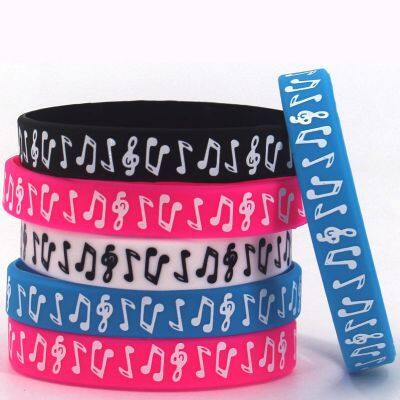 Free Shipping Silicone Wristband Event Wear Printed Customized Rubber Bracelets for Halloween Party