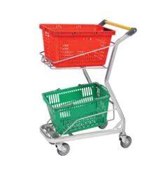 T03 Supermarket Light Handle Shopping Trolley with Basket