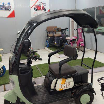 Electric Tricycle Factory Wholesale City 2024 Leisure 500W 800W Power 48 V Lead-acid Battery Two-row Electric Tricycle photo-3