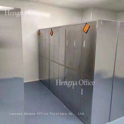 304 Stainless Steel Lockers With Ventilated Doors&Easy-to-Sanitize Surface, 1800x900mm for Food Processing Factory & Cold Storage Facilities-SS5489 photo-5