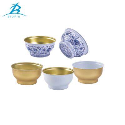 BIOPIIN Food Grade Empty Aluminum Two-Piece Can Oval Can Bowl Aluminum Bowl for Soup Meat Packaging photo-2