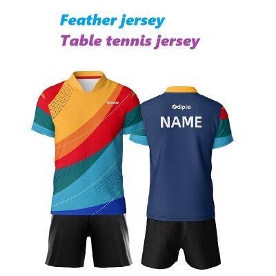 Table Tennis Jersey, Badminton Jersey, Volleyball Jersey