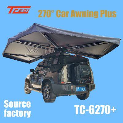 Car Side 270° Awning Plus,carmounted Rotating Sky Curtain,aluminum Alloy Oxford Cloth Canopy,camping Rainproof Sunshade photo-3