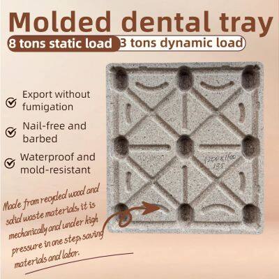 Export-Grade Molded Wood Pallet (Fumigation-Free) — ISPM 15 Certified — 4-Way Entry