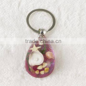 Wholesale Real Starfish Key Chain Rings photo-3