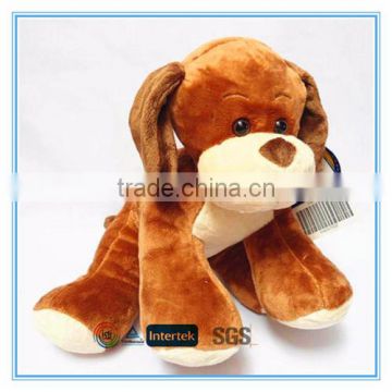 Big brown plush stuffed dog toy