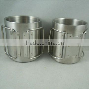 promotional Non-lead stainless steel coffee mug with carbina