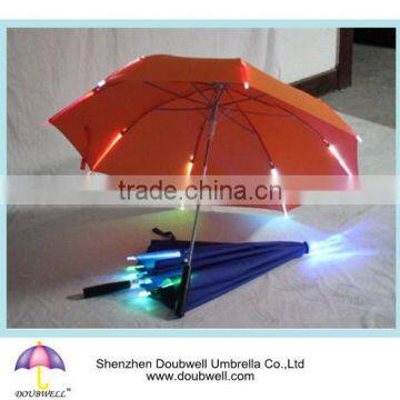 promotional gift umbrella with flash led handle lighting umbrella