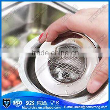 Stainless steel easy use mesh sink strainer