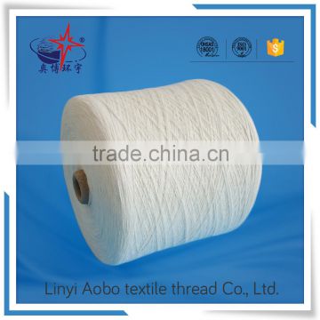 Raw white 20s polyester spun for sewing thread / 100% spun polyester yarn / cheap price for polyester yarn